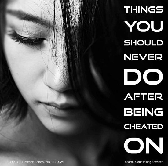 never do after being cheated