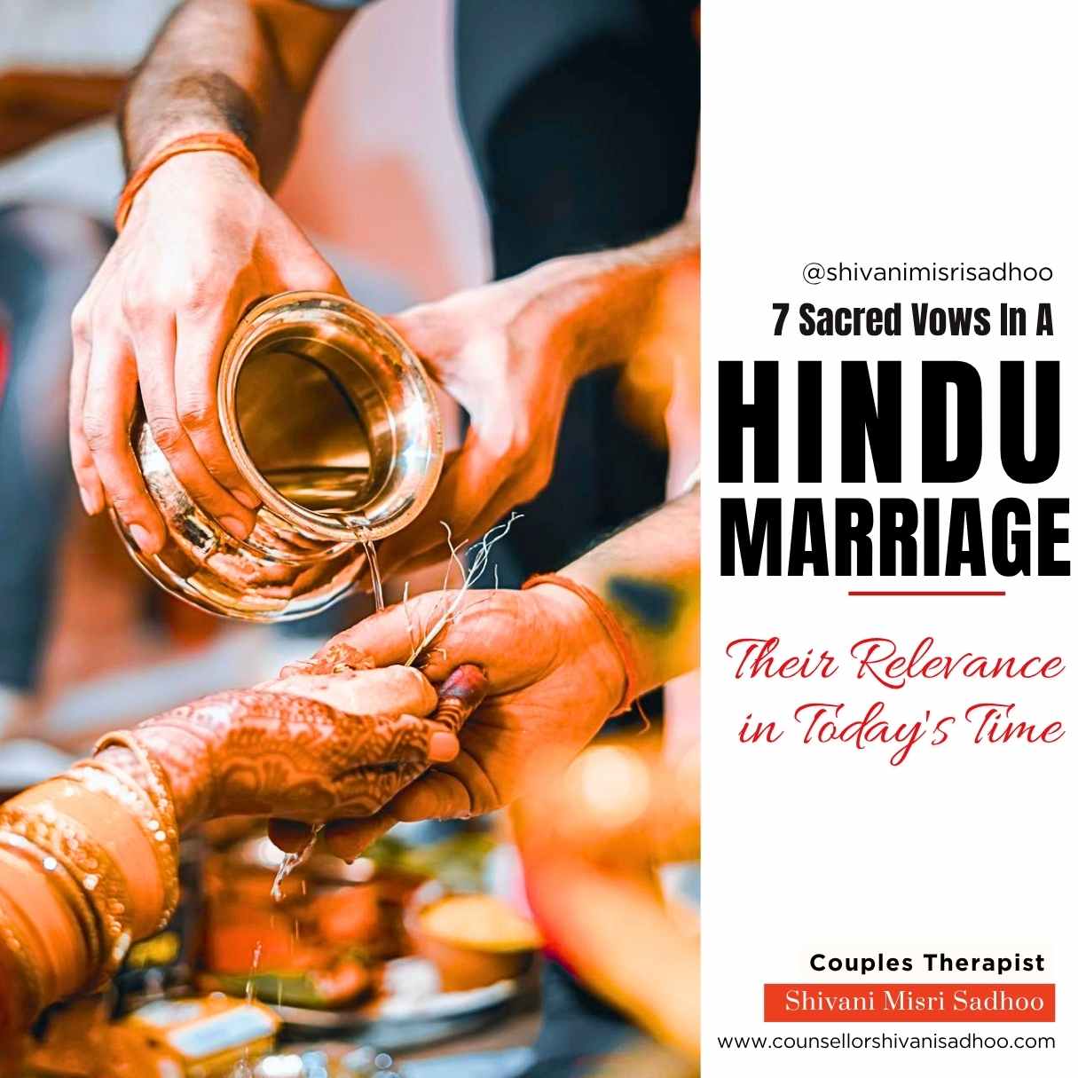 Sacred Vows in a Hindu Marriage